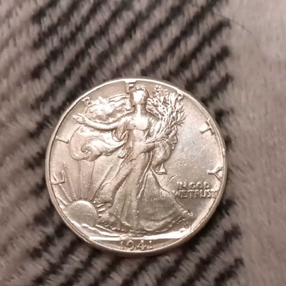 1941 Silver Walking Liberty Half Dollar Coin